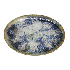 Reactive glaze ⌀26cm/10.24in - Dinner Plate -  REACTIVE Reactive Light Blue Cote Stoneware Dishwasher & Microwave safe 6pc/set