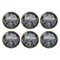 Reactive glaze ⌀26cm/10.24in - Dinner Plate -  REACTIVE Reactive Light Blue Cote Stoneware Dishwasher & Microwave safe 6pc/set