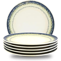 ⌀20cm/7.87in - Salad Plate -  PORCELAIN - THE SPACE Blue Cote Porcelain Dishwasher & Microwave safe 6pc/set
