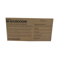 BK Bourgogne Enameled Cast Iron 7.9QT Oval Dutch Oven, Black - Retail Packaging
