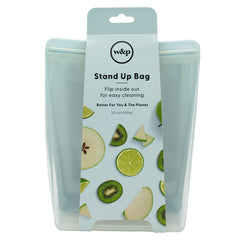 W&P Porter Silicone Reusable Storage Bag, 50oz Stand-Up-MINT