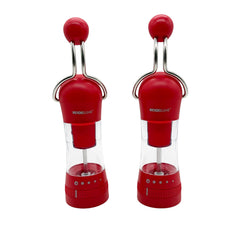 KOCHBLUME Set of 2 Ratchet Grinders-Red