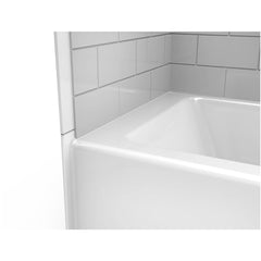 Linea 6032 Skirted Soaking Bathtub | White – Left Drain - NO Warranty included, Factory Warranty Voided