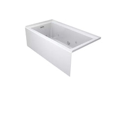 Linea 6032 Skirted Whirlpool Bathtub | White – Left Drain - NO Warranty included, Factory Warranty Voided