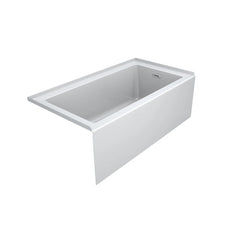 Linea 60" x 32" Three Wall Alcove Soaking Bathtub | White- Sold with No Warranty