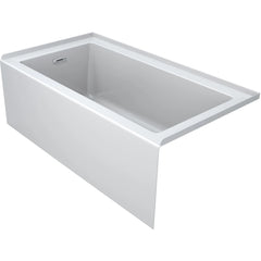 Linea 60" x 30" Three Wall Alcove Soaking Bathtub | White - Sold with No Warranty