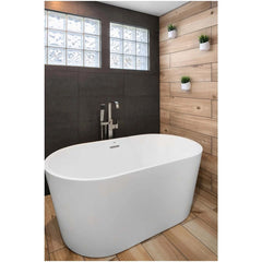 Jacuzzi CELESTE 5932 FS NJ C/W Bathtub Celeste White 5932 Freestanding Soaking -NO Warranty included, Factory Warranty Voided