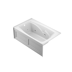 Cetra 36" x 60" Alcove Whirlpool Tub | White – Left Drain - Sold with No Warranty