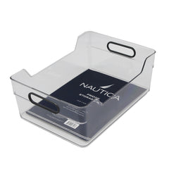 Clear bin with cool grey 11C handle	Storage bin  Size: 35.2x25x13cm