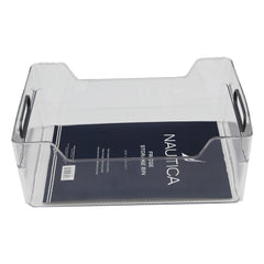 Clear bin with cool grey 11C handle	Storage bin  Size: 35.2x25x13cm