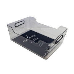 Clear bin with cool grey 11C handle	Storage bin  Size: 35.2x25x13cm