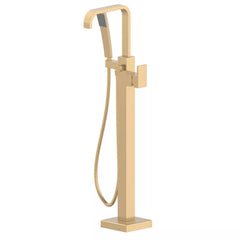 Square Freestanding Tub Filler | Brushed Bronze - NO Warranty included, Factory Warranty Voided