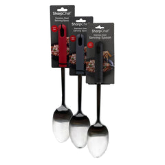 SharpChef Soft Grip Serving Spoon - (8)Black, (8)Red, (8)Grey