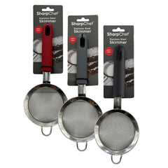 SharpChef Soft Grip 4" Skimmer - Navy(8), Red(8), Grey(8)