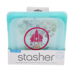 Stasher Sandwich Bag - Aqua Bye Bye Plastic