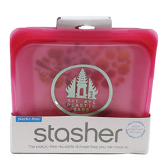 Stasher Sandwich Bag - Raspberry