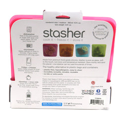 Stasher Sandwich Bag - Raspberry