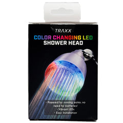 Multi Color Changing Led Shower Head Powered By Running Water, No Need For Batteries