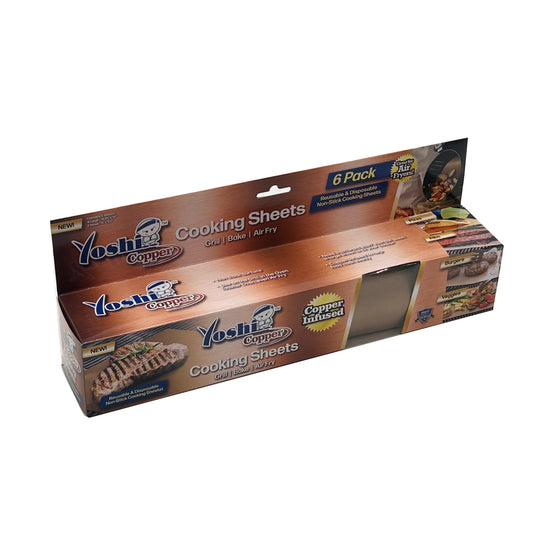 Yoshi™ Copper Grill & Bake Sheets (6pk 4 Large, 2 Small) - 12 PC MASTER 2 INNERS OF 6