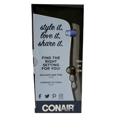 Conair 1875 W HAIRDRYER  BLACK  2-PK