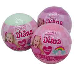 LOVE DIANA SCENTED BATH BOMB 3.9oz W-SURPRISE INSIDE 12PC DISPLAY item#42AS05408Q - Priced By Pc Sold By 12 pc Display