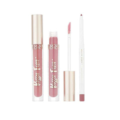 Belle Beauty - Kisser Fixer Lip Gloss & Lip Liner Kit - Mauve Nude