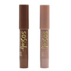 Belle Beauty - So Shady Long Wear Shadow Stick - Sugar Frost + Golden Brown