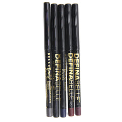 Belle Beauty - Definabelle Waterproof Kajal Eye Liner - Garnet - 5 pcs