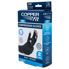 COPPER FIT ICE COMPRESSION GLOVES L/XL