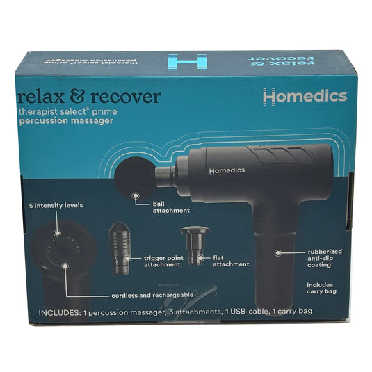 Homedics Relax & Recover Therapist Select Prime Percussion Massager - Refreshed Grade A