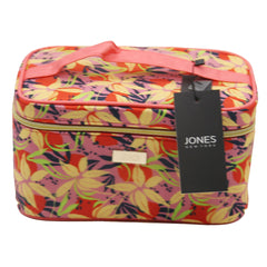 Jones NY -FLORAL PATTERN NYLON TRAIN CASE