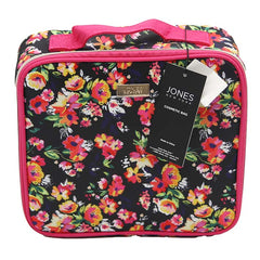 Jones NY -BLACK FLORAL PRINT TRAIN CASE