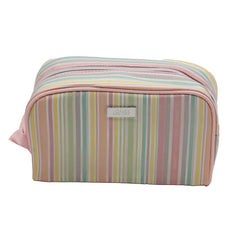 Jones NY -LOGO AND STRIPED PATTERN NYLON DOPP KIT