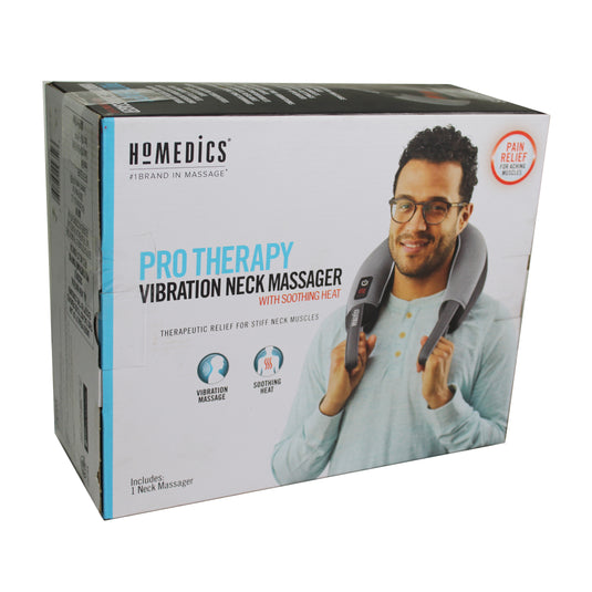 Homedics Pro Therapy Vibration Neck Massager With Soothing Heat Refurbished Grade A