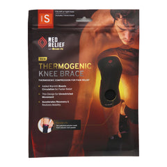 Red Relief - Size Small - Theromgenic Knee Brace - 1 knee brace - 6pc PDQ display