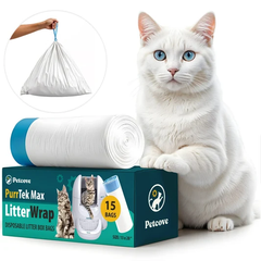PurrTek Light Litter Wrap Disposable Litter Box Bags 20 bags Size 21 x 11