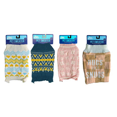 Pawsitively Fun! Assorted Style Winter Pet Sweaters 6 of Each - Assorted Sizes