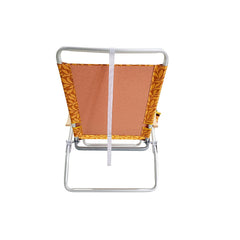 Bliss Folding Beach Chair w/ Carry Straps and Cup Holder - Amber Leaf