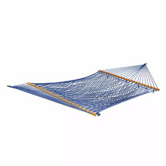 2 Person 60 Wide Recycled Cotton Rope Hammock : Blue