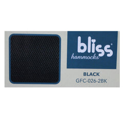 BLISS 2 CHAIRS IN 1 BOX 26in GRAVITY FREE RECLINERS W/PILLOW, CANOPY & TRAY, BLACK
