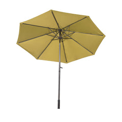 9' Aluminum Umbrella With Crank And Tilt - Sage Green