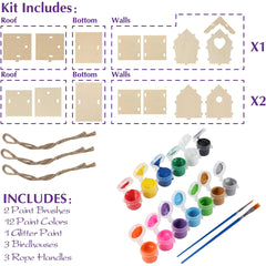 Birdhouse Painting Kit 3 Birdhouses