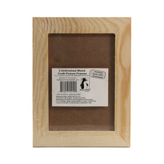Unfinished Wood Craft Picture Frames 12 - 4 x 6