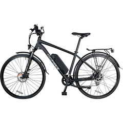 FreeForce The Fairmount 20-in. Electric Commuter Bike with Thumb Throttle and Pedal Assist in Matte Black
