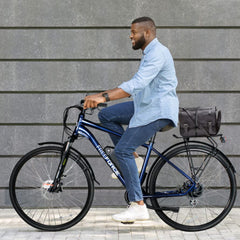 FreeForce Adult The Fairmount Electric Commuter Bike with Thumb Throttle and Pedal Assist, 20 in., Navy