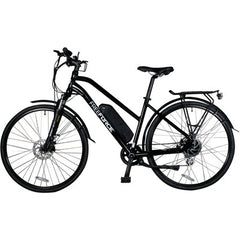FreeForce The Indy 18-in. Electric Commuter Bike with Thumb Throttle and Pedal Assist in Gloss Black