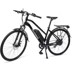 FreeForce The Indy 18-in. Electric Commuter Bike with Thumb Throttle and Pedal Assist in Gloss Black
