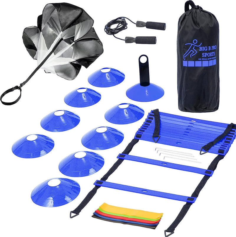 Load image into Gallery viewer, Big B Pro Sports Agility Training Set Blue
