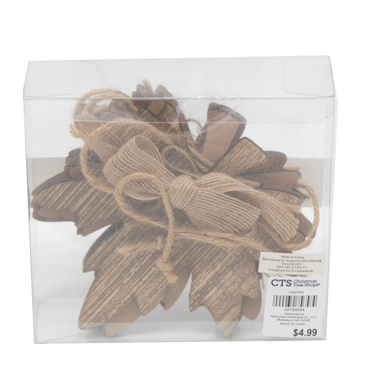 Load image into Gallery viewer, Decorative Banner Wooden Leaves 43&quot; Long ( CTS Price Tag $4.99 Attached )
