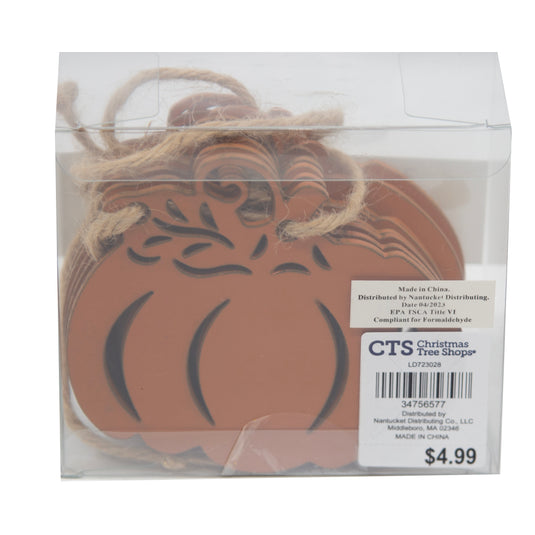 Decorative Banner Wooden Pumpkins 36" Long (CTS price tag $4.99)